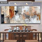 Big Sizes Earth Tones Contemporary Abstract Wall Art Fine Art Canvas Prints Pictures For Living Room Dining Room Art For Modern Interiors