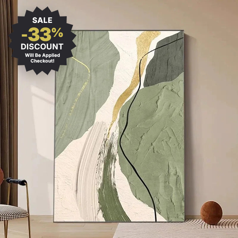 Big Sizes * Hand Painted * Colorful Nordic Abstract Textured Earth Tones Oil Painting Hand Made Wall Art For Living Room Bedroom Home Office Decor
