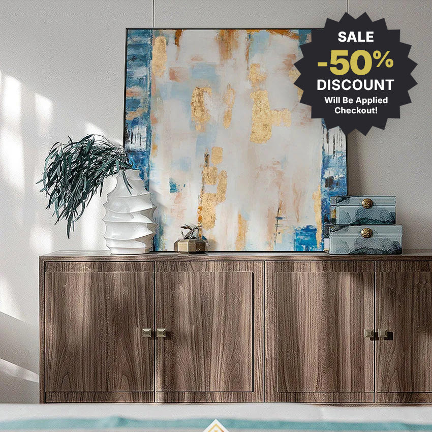 Big Sizes * Hand Painted * Contemporary Abstract Square Format Textured Brush Oil Painting Modern Statement Art Piece For Living Room Dining Foyer Art Decor