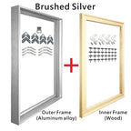 Big Sizes Metal Brushed Silver Picture Frame Brushed Gold Silver Black 50x100 80x120 100x200cm 2025