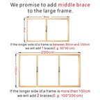 Big Sizes Metal Picture Frame Brushed Gold Silver Black 50x100, 80x120, 100x200cm etc Frames For Framing Canvas Prints - Titanium Gold, Purple Gold, Black Walnut, Frosted White, Brushed Black etc