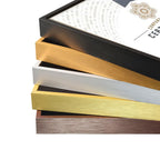 Big Sizes Metal Picture Frame Brushed Gold Silver Black 50x100, 80x120, 100x200cm etc Frames For Framing Canvas Prints - Titanium Gold, Purple Gold, Black Walnut, Frosted White, Brushed Black etc