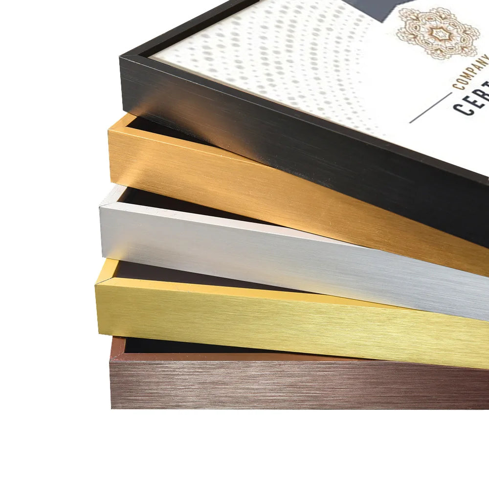 Big Sizes Metal Picture Frame Brushed Gold Silver Black 50x100, 80x120, 100x200cm etc Frames For Framing Canvas Prints - Titanium Gold, Purple Gold, Black Walnut, Frosted White, Brushed Black etc