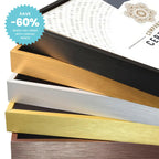 Big Sizes Metal Picture Frame Brushed Gold Silver Black 50x100, 80x120, 100x200cm etc Frames For Framing Canvas Prints - Titanium Gold, Purple Gold, Black Walnut, Frosted White, Brushed Black etc