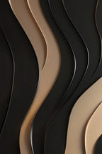 Abstract design of wavy lines in black and beige on a dark background