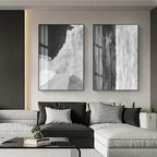 Black White Urban Style Wall Art Fine Art Canvas Prints Modern Minimalist Abstract Pictures For Kitchen Living Room Home & Office