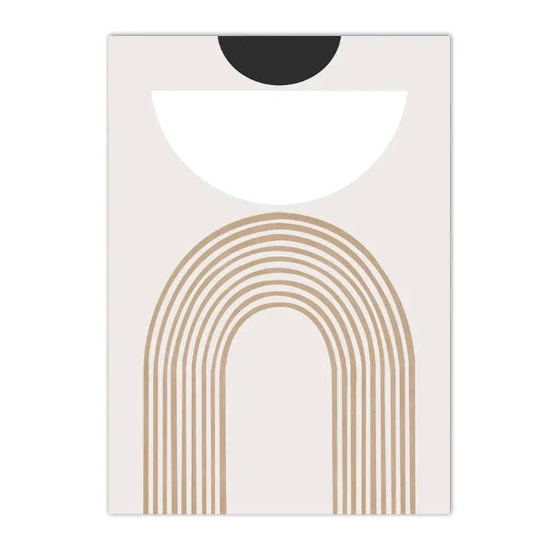 White box with gold arch design on a white background