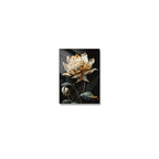 Black Golden Floral Wall Art Fine Art Canvas Prints Modern Botanical Pictures For Living Room Bedroom Light Luxury Home Decor