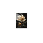 Black Golden Floral Wall Art Fine Art Canvas Prints Modern Botanical Pictures For Living Room Bedroom Light Luxury Home Decor