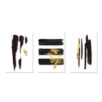 Black Golden Lines Minimalist Wall Art Fine Art Canvas Prints Minimalist Pictures For Modern Apartment Living Room Decor 2024