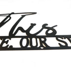 Black Metal Typographic Quote Wall Art 3d Iron Crafted This Is Us Wall Plaque For Living Room Dining Room Creative Nordic Wall Decor