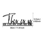 Black Metal Typographic Quote Wall Art 3d Iron Crafted This Is Us Wall Plaque For Living Room Dining Room Creative Nordic Wall Decor