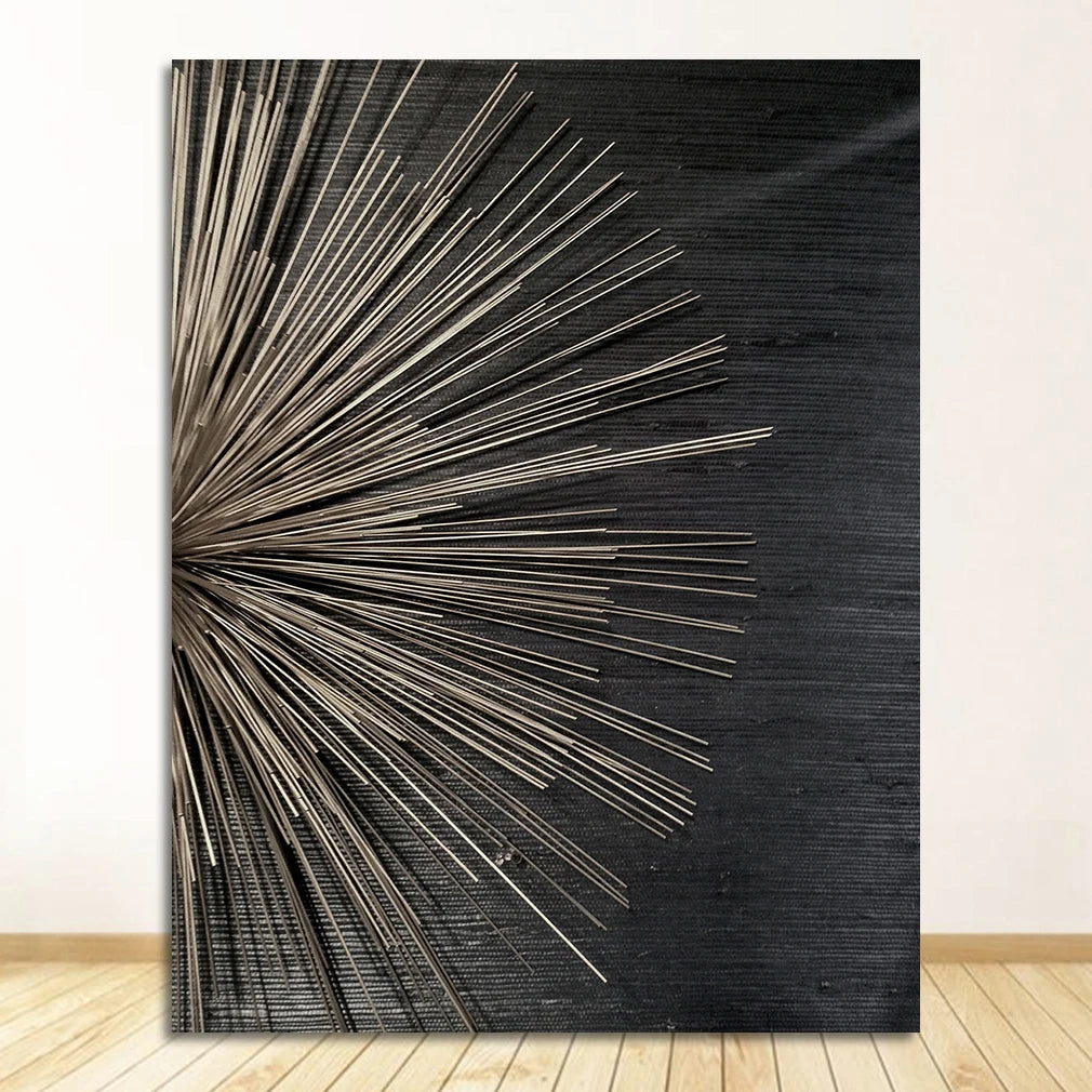 Black Natural Wood Grain Wall Art Fine Art Canvas Prints Modern Abstract Pictures For Apartment Living Room Dining Room Home Office Decor 2025 001