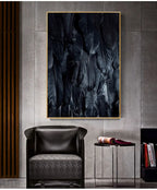 Black White Golden Feather Wall Art Fine Art Canvas Prints Chic Posters Boutique Fashion Pictures For Living Room Bedroom Hotel Salon Art Decor