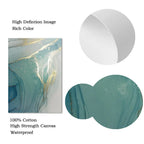 Product details including high definition image, rich color, 100% cotton, high strength canvas, and waterproof properties.
