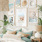 Blue Ocean Beach Scenes Tropical Getaway Travel Dreams Wall Art Fine Art Canvas Prints Posters Summer Gallery Wall Pictures For Living Room Decor