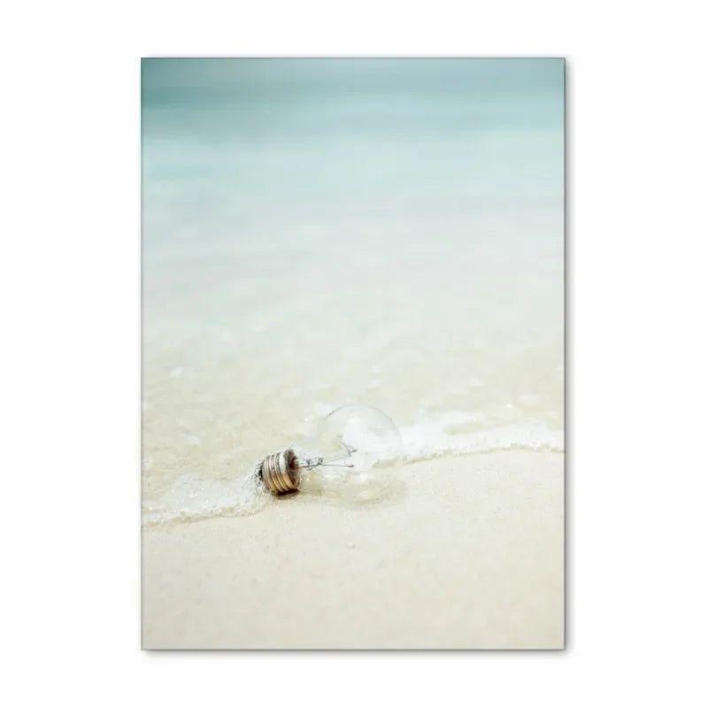 Blue Ocean Beach Scenes Tropical Getaway Travel Dreams Wall Art Fine Art Canvas Prints Posters Summer Gallery Wall Pictures For Living Room Decor