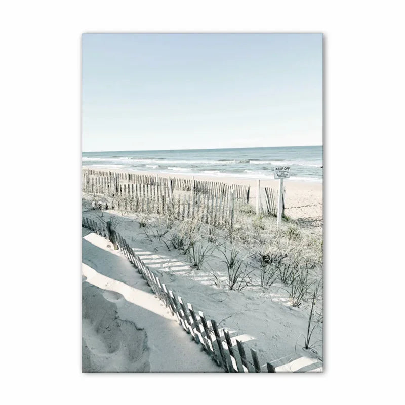 Blue Ocean Beach Scenes Tropical Getaway Travel Dreams Wall Art Fine Art Canvas Prints Posters Summer Gallery Wall Pictures For Living Room Decor