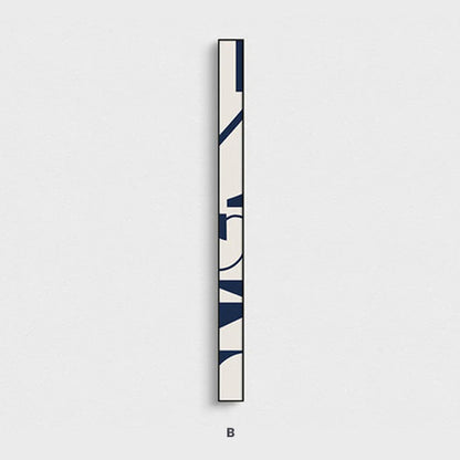 Creative Abstract Blue White Slim Format Wall Art Fine Art Canvas Prints Tall Narrow Wide Format Pictures For Living Room Foyer Stairway Wall Decor