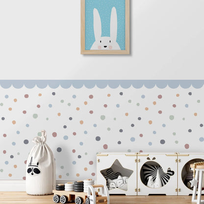 Boho Curved Border & Hearts Wall Decals – Peel & Stick Wall Decor for Nursery, Kids’ Room & Bedroom Decor