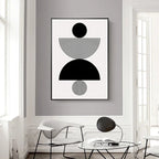 Bold Black White Geometric Abstract Wall Art Fine Art Canvas Prints Pictures For Modern Apartment Living Room Foyer Art For Contemporary Interiors