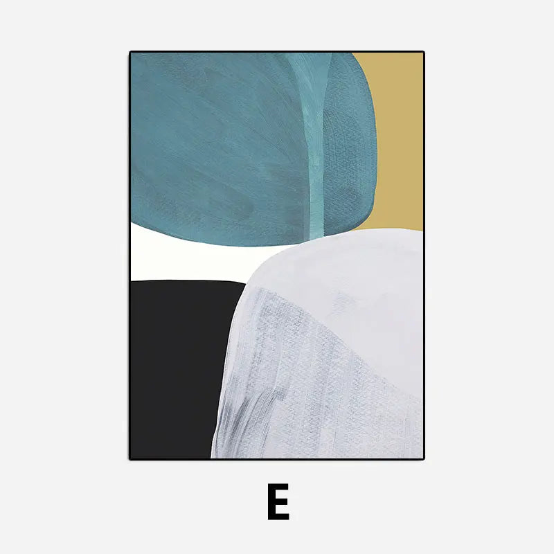 Bold Colorful Nordic Abstract Wall Art Fine Art Canvas Prints Pictures For Modern Apartment Living Room Bedroom Hotel Room Home Office Art Decor