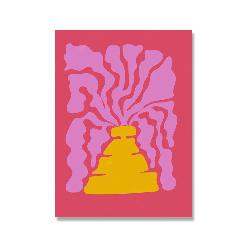 Bright Colorful Botanical Abstract Wall Art Fine Art Canvas Prints Vibrant Color Pictures For Modern Home Living Room Bedroom Art Decor 2025