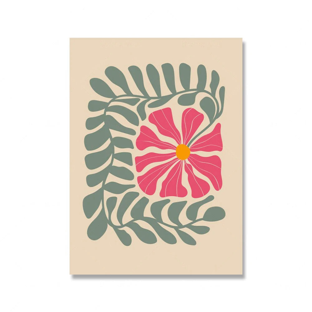 Bright Colorful Botanical Abstract Wall Art Fine Art Canvas Prints Vibrant Color Pictures For Modern Home Living Room Bedroom Art Decor 2025