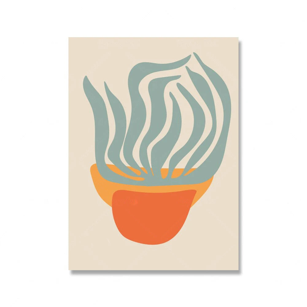 Bright Colorful Botanical Abstract Wall Art Fine Art Canvas Prints Vibrant Color Pictures For Modern Home Living Room Bedroom Art Decor 2025