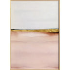 Chic Abstract Golden Pink Wall Art Fine Art Canvas Prints Modern Pictures For Contemporary Living Room Bedroom Hotel Room Art Decor