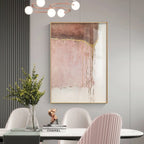 Chic Abstract Golden Pink Wall Art Fine Art Canvas Prints Modern Pictures For Contemporary Living Room Bedroom Hotel Room Art Decor
