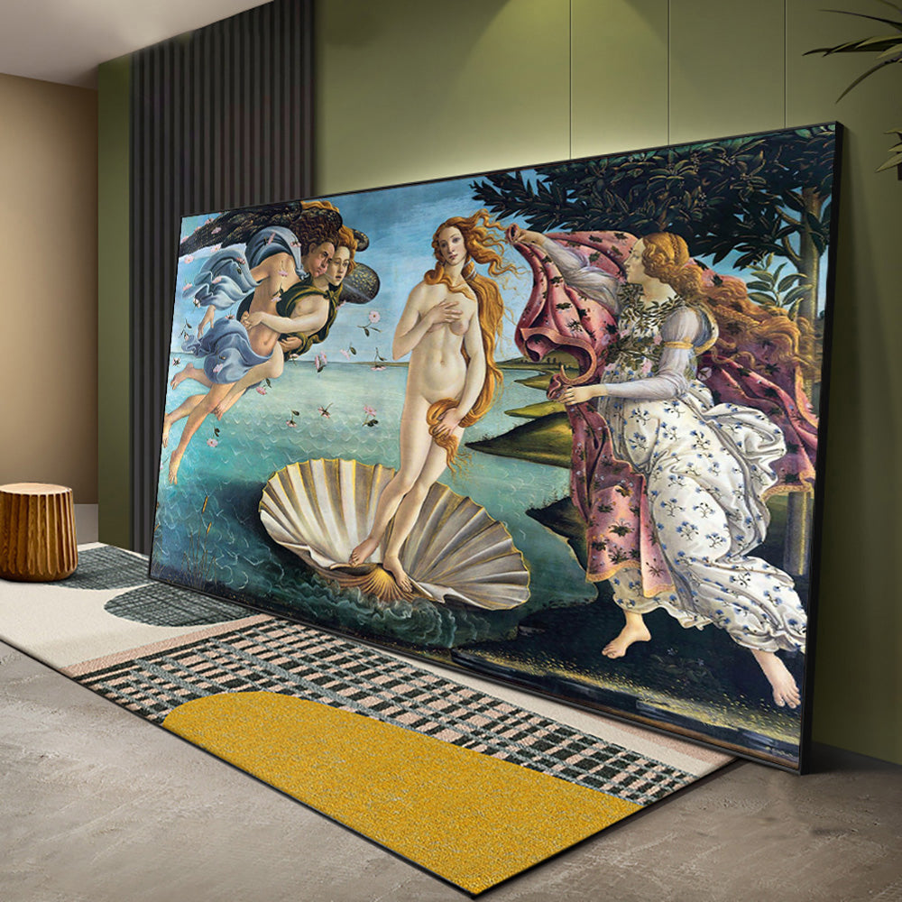 Classic Painting Botticelli's Birth of Venus Wall Art Poster Fine Art Canvas Print For Office Salon Living Room Bedroom Art Famous Painting Poster