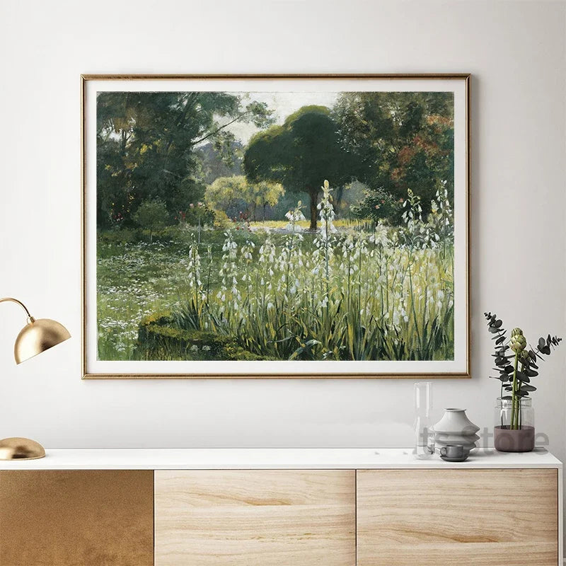 Classic Vintage Summer Landscapes Fine Art Canvas Prints Gallery Wall Art Pictures For Living Room Dining Room Bedroom Art Decor