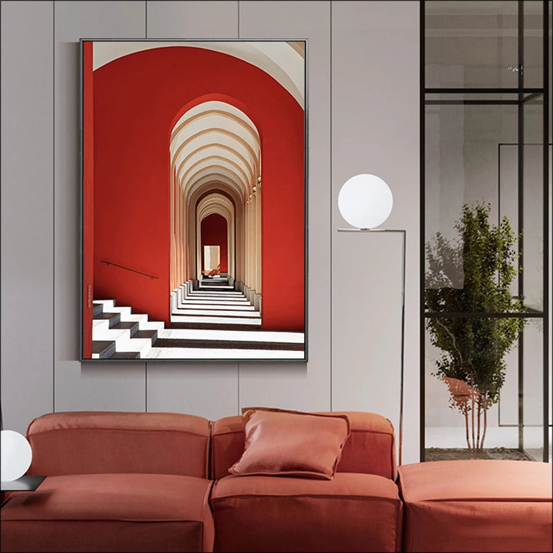 Classical Architectural Wall Art Posters Fine Art Canvas Prints Inspirational Atmospheric Pictures For Living Room Contemporary Foyer Art Decor