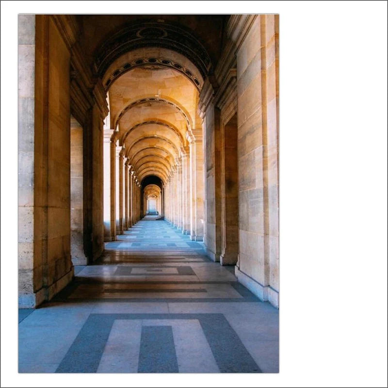 Classical Architectural Wall Art Posters Fine Art Canvas Prints Inspirational Atmospheric Pictures For Living Room Contemporary Foyer Art Decor