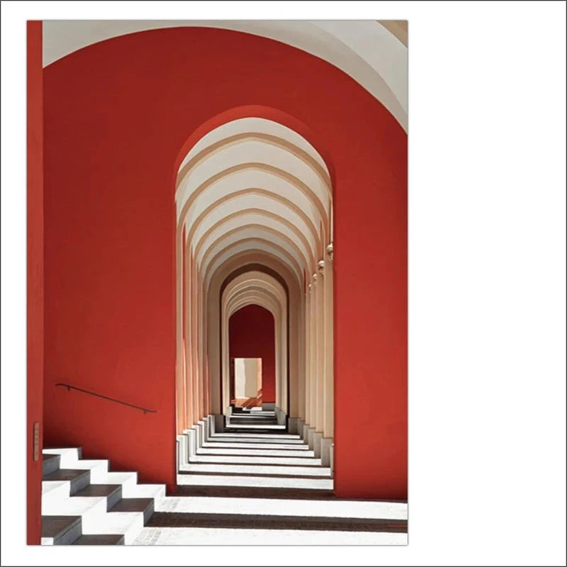 Classical Architectural Wall Art Posters Fine Art Canvas Prints Inspirational Atmospheric Pictures For Living Room Contemporary Foyer Art Decor 2025