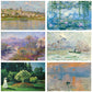 Claude Monet Impression, Sunrise Poster Art Famous Painting Wall Art Canvas Digital Print Poster Classic Art for Modern Living Room Home Decor