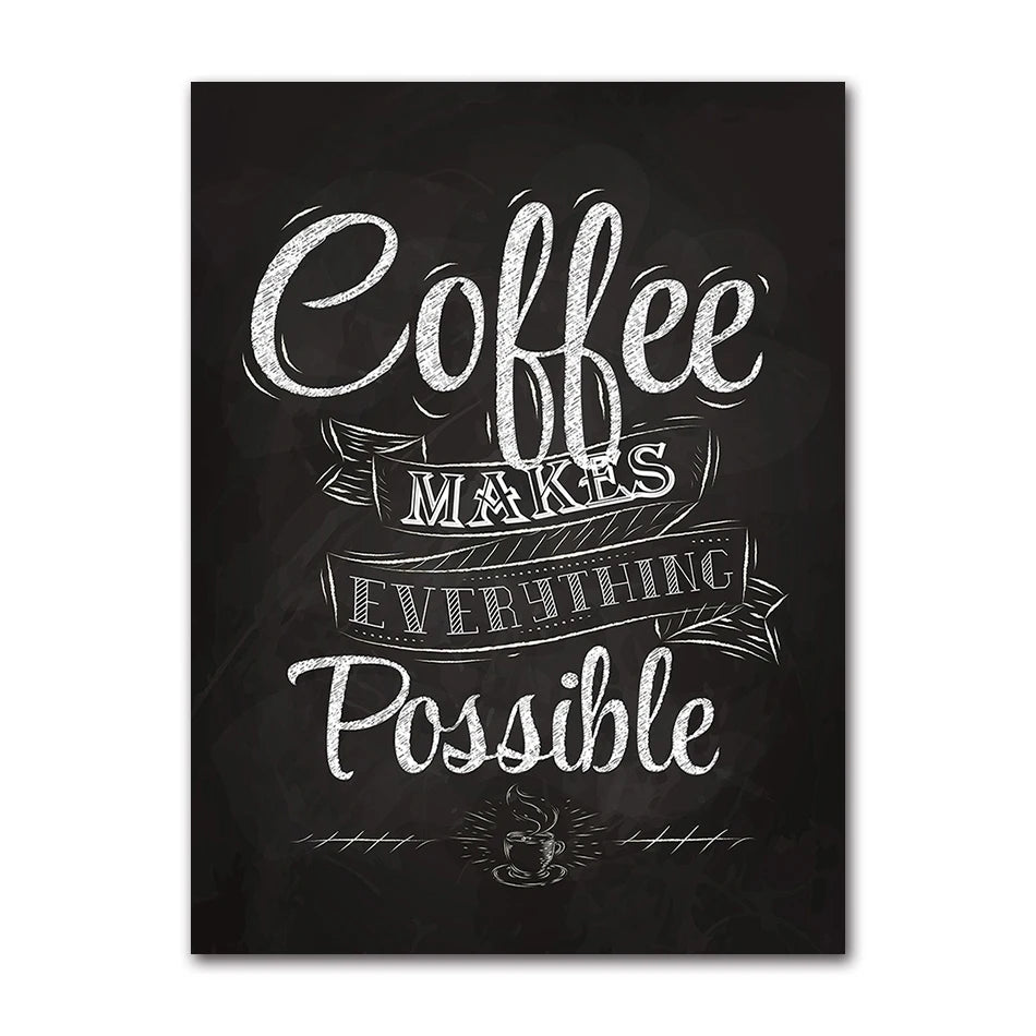 Coffee Connoisseur Wall Art Fine Art Canvas Prints Black White Coffee Menu Poster Pictures For Kitchen Diner Coffee Shop Cafe Art Decor 2025