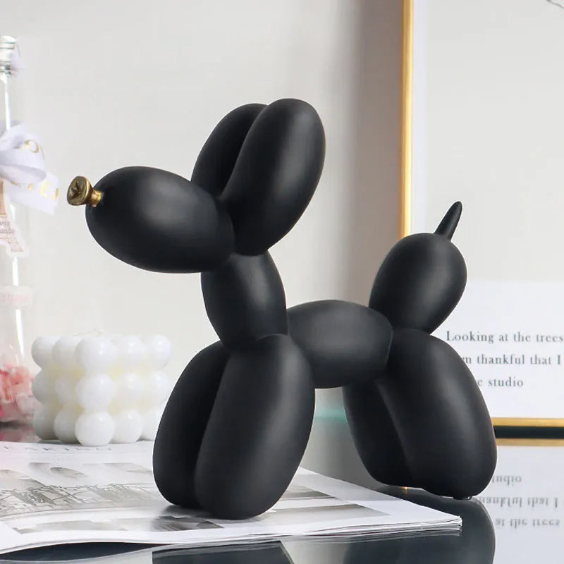 Colorful Balloon Dog Figurines Artistic Animal Statues for Living Room Coffee Table Cute Trendy Ornaments For Desktop Decoration