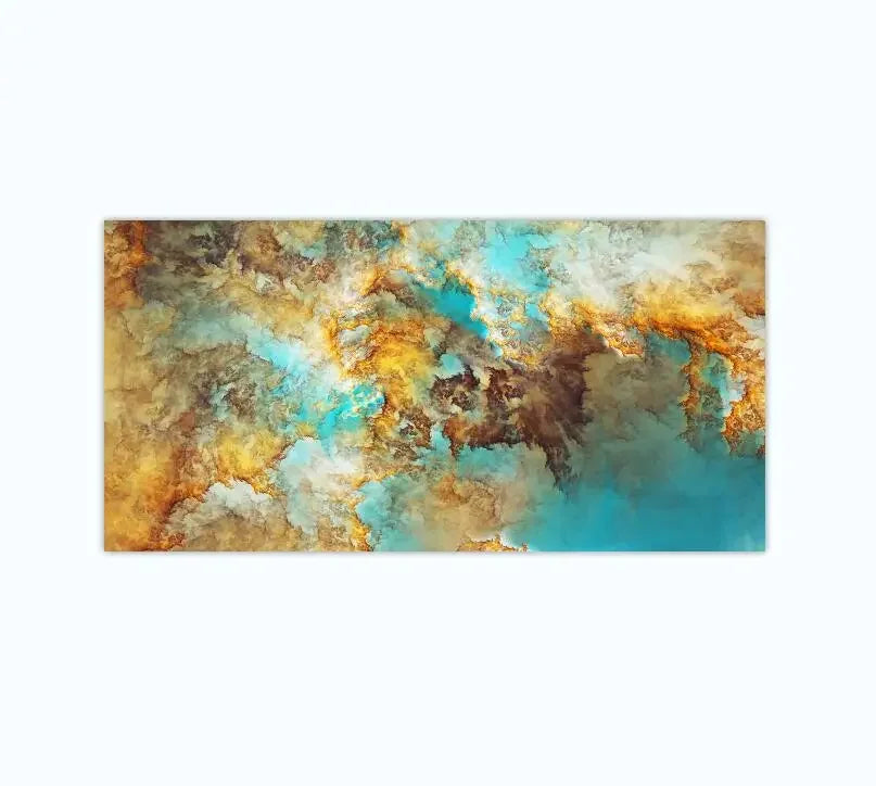 Colorful Abstract Alien Cloud Wall Art Fine Art Canvas Print Picture For Modern Apartment Bedroom Living Room Above-The-Sofa Wall Decor