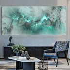 Colorful Abstract Alien Cloud Wall Art Fine Art Canvas Print Picture For Modern Apartment Bedroom Living Room Above-The-Sofa Wall Decor