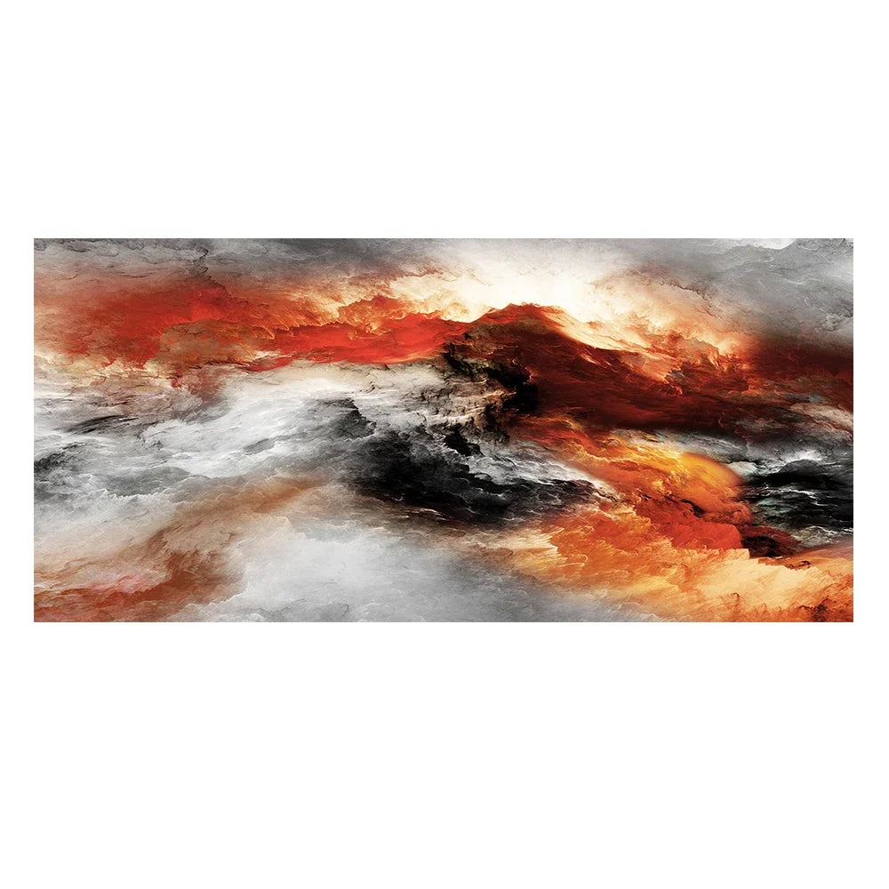 Colorful Abstract Alien Cloud Wall Art Fine Art Canvas Print Picture For Modern Apartment Bedroom Living Room Above-The-Sofa Wall Decor