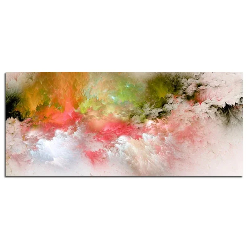 Colorful Abstract Alien Cloud Wall Art Fine Art Canvas Print Picture For Modern Apartment Bedroom Living Room Above-The-Sofa Wall Decor