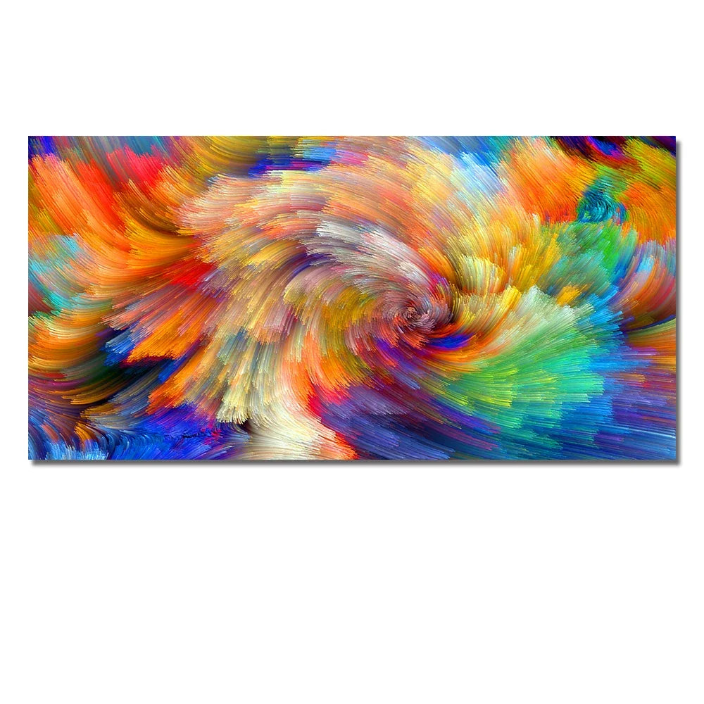 Colorful Abstract Alien Cloud Wall Art Fine Art Canvas Print Picture For Modern Apartment Bedroom Living Room Above-The-Sofa Wall Decor