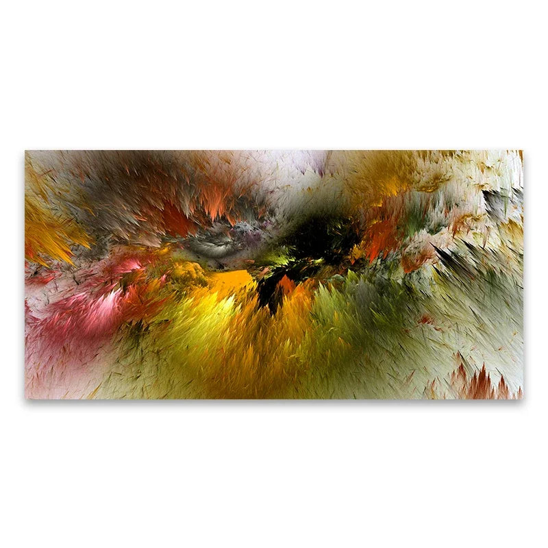 Colorful Abstract Alien Cloud Wall Art Fine Art Canvas Print Picture For Modern Apartment Bedroom Living Room Above-The-Sofa Wall Decor