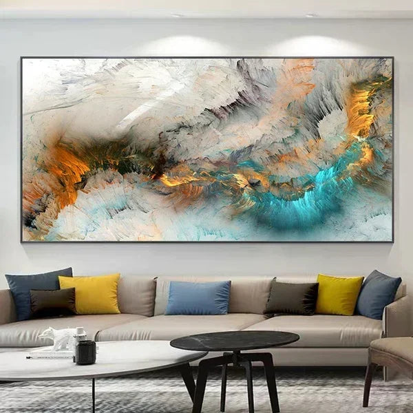 Colorful Abstract Alien Cloud Wall Art Fine Art Canvas Print Pictures For Living Room Above The Sofa Art For Modern Apartment Decor 2025