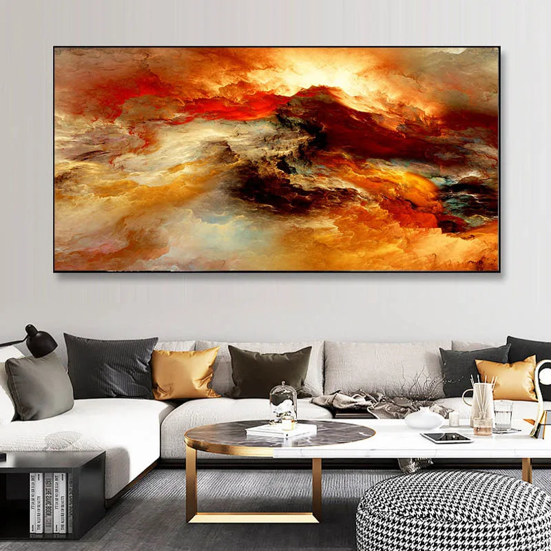 Colorful Abstract Alien Cloud Wall Art Fine Art Canvas Prints Living Room Pictures For Above The Sofa Bedroom Art For Above The Bed 2025 01