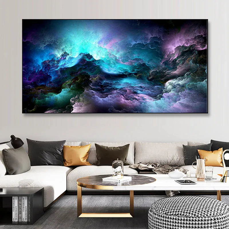 Colorful Abstract Alien Cloud Wall Art Fine Art Canvas Prints Living Room Pictures For Above The Sofa Bedroom Art For Above The Bed 2025 01