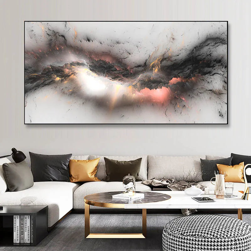 Colorful Abstract Alien Cloud Wall Art Fine Art Canvas Prints Living Room Pictures For Above The Sofa Bedroom Art For Above The Bed 2025 02