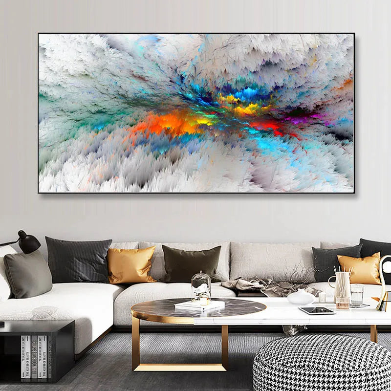 Colorful Abstract Alien Cloud Wall Art Fine Art Canvas Prints Living Room Pictures For Above The Sofa Bedroom Art For Above The Bed 2025 02